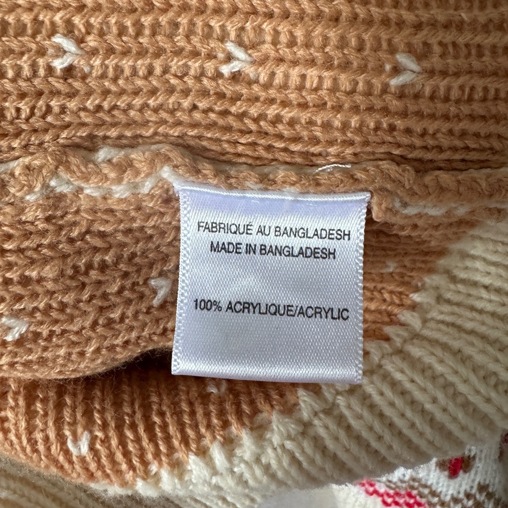 My Style - Cream Women Winter Snowflake Knit Cardigan - Picture 7 of 8